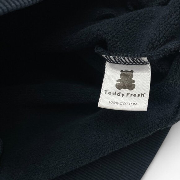 Teddy Fresh Purple Hoodie Thick Hooded Pullover Sweatshirt Men's Small - Picture 7 of 8